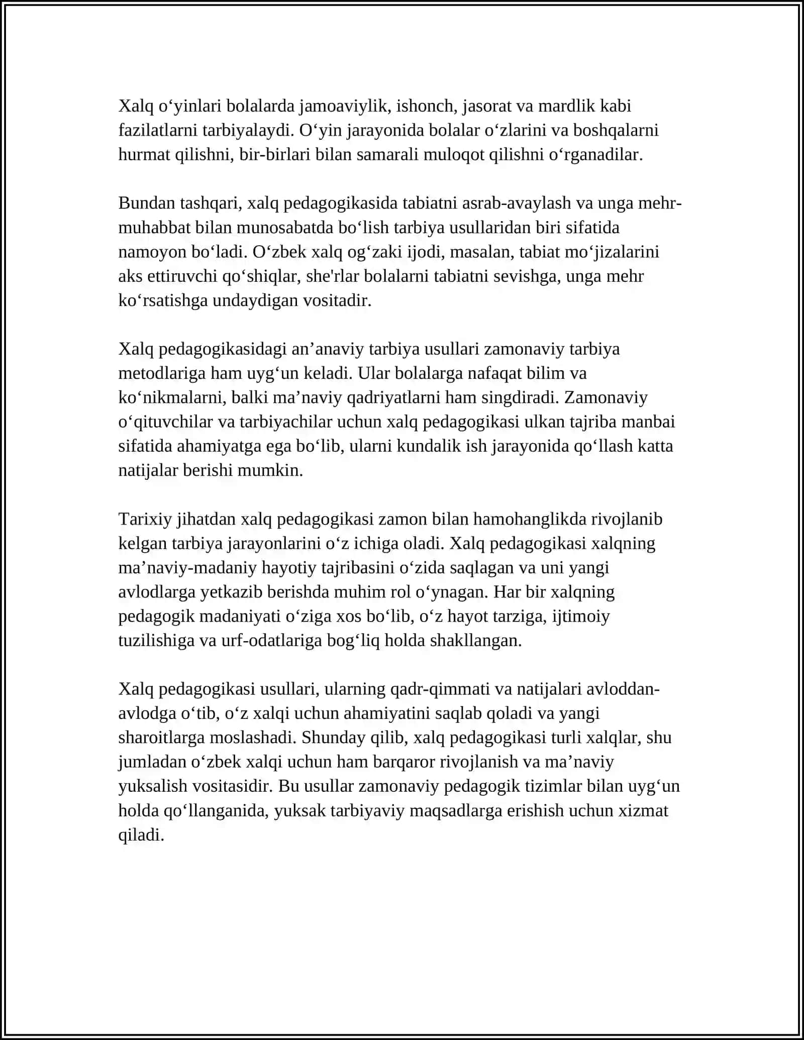 XALQ PEDAGOGIKASI MANBALARI 4