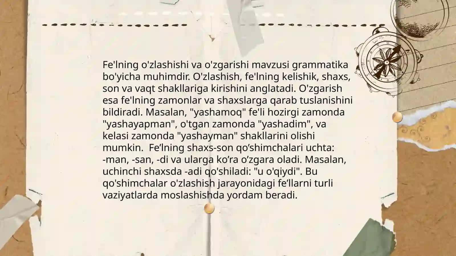 Fe'l sóz turkumi 4