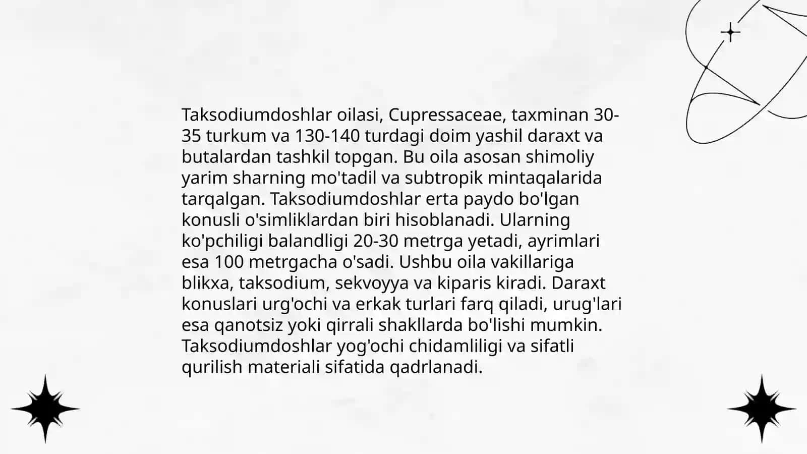 Kiparisnamolar qabilasi 4