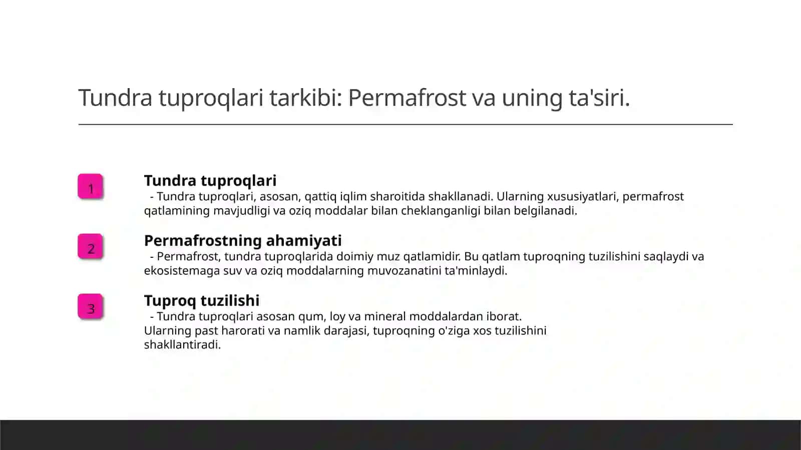 Tundra tabiat zonasi tuproqlari 4