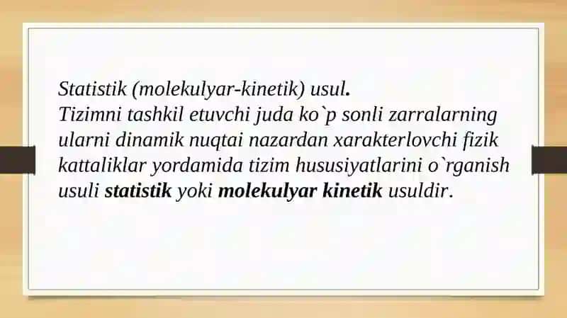 Molekulyar Kinetik Nazariyasi 4