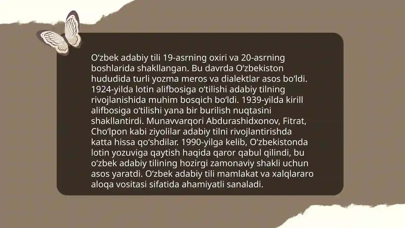 Oʻzbek tilshunosligi va uning rivojlanish yòllari 4