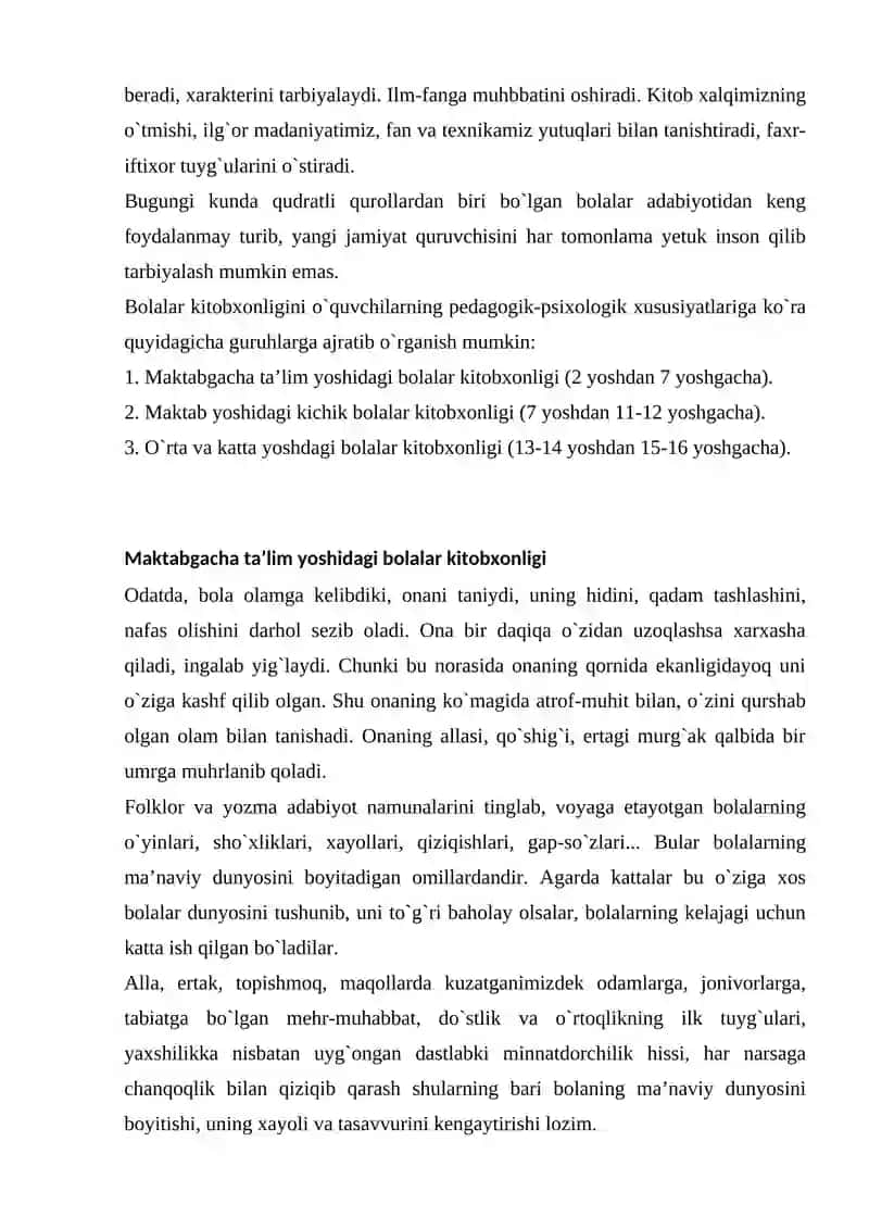 Bolalar Adabiyoti Fanining Maqsad va Vazifalari 4