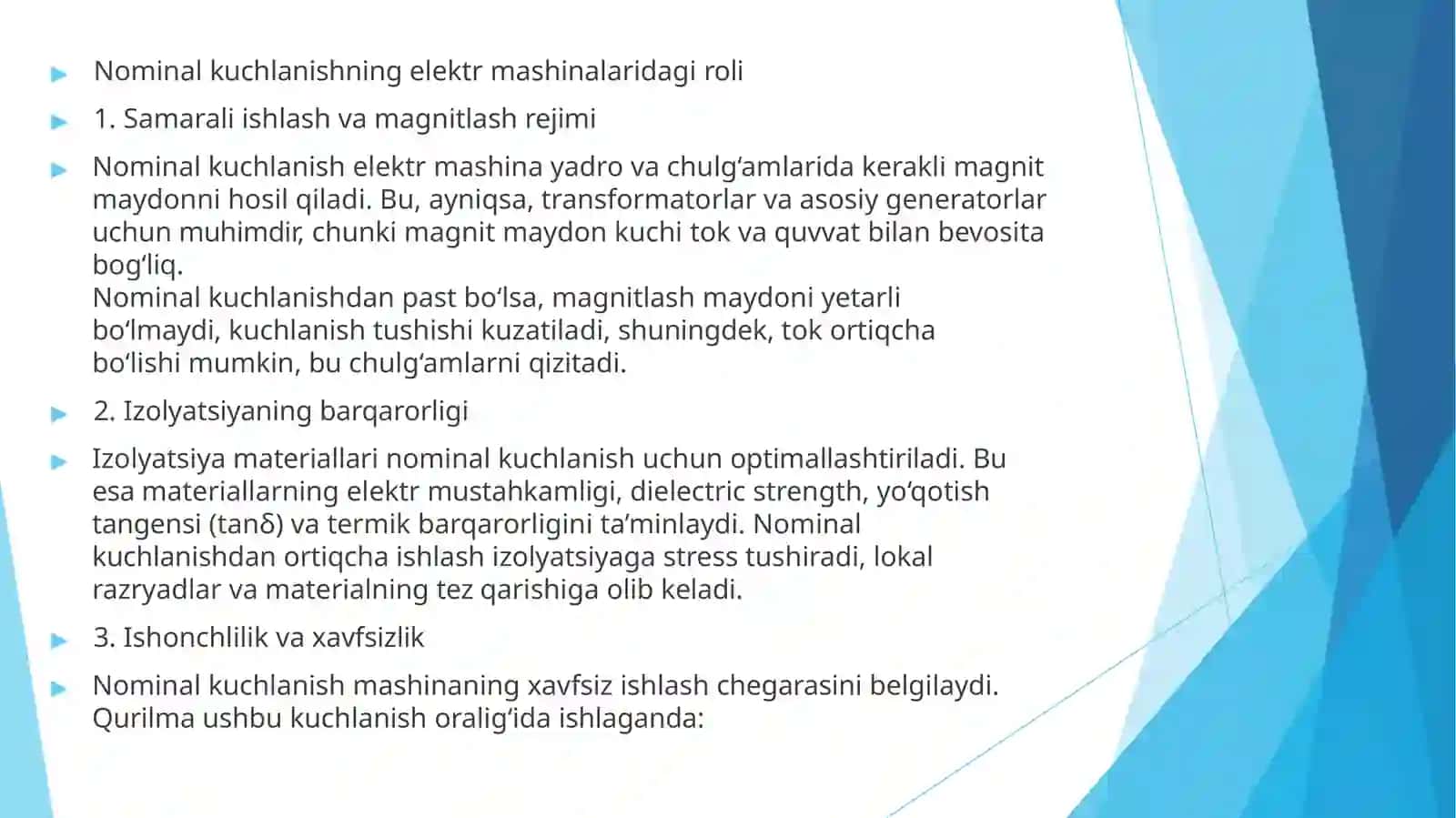Elektr tarmoqlari va tizimlari fanidan mustaqil ishi 4