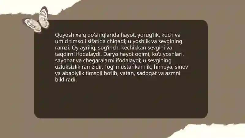 Xalq qo‘s lardagi timsollar 4