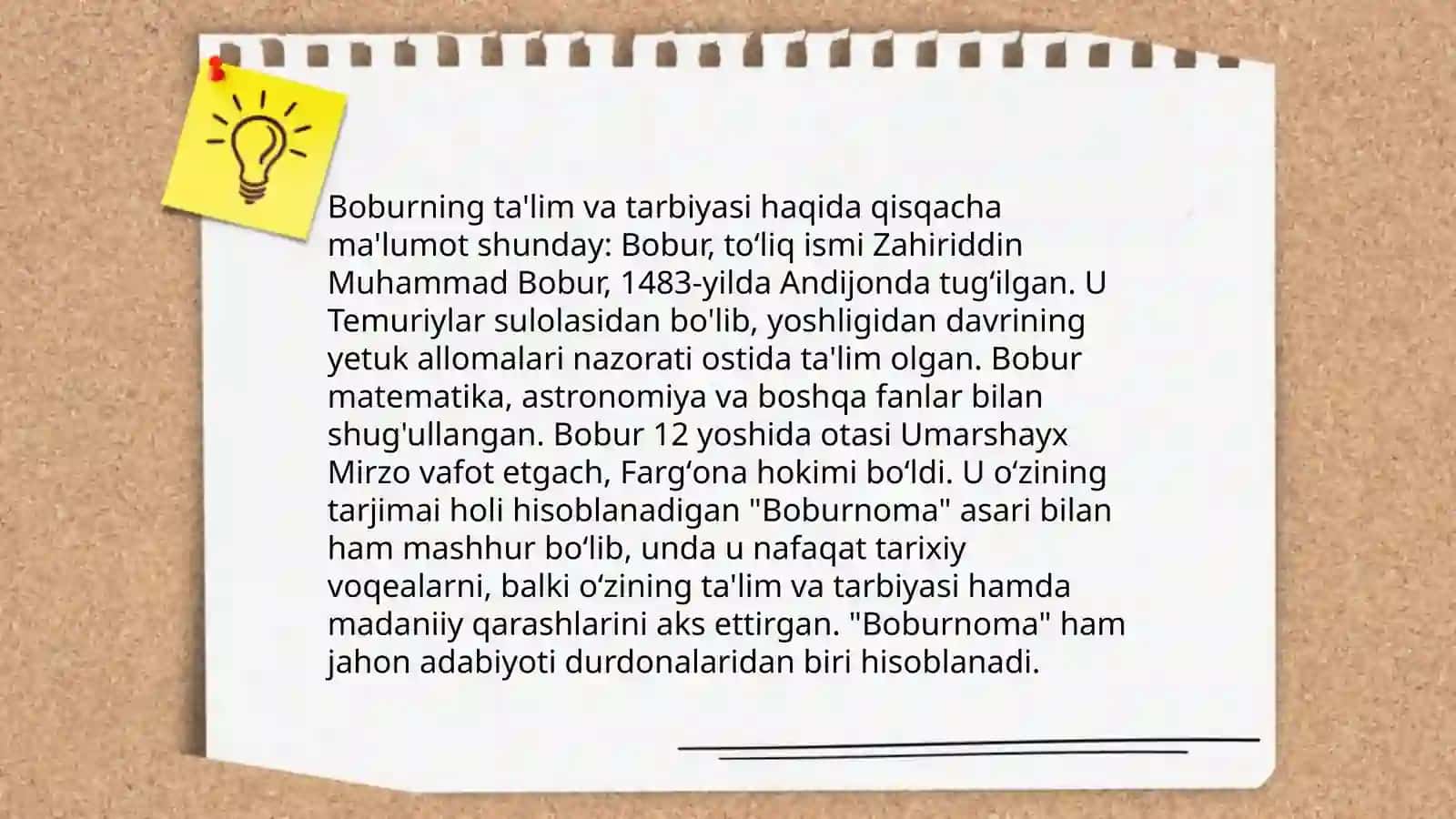 Bobur hayoti va ijodi 4