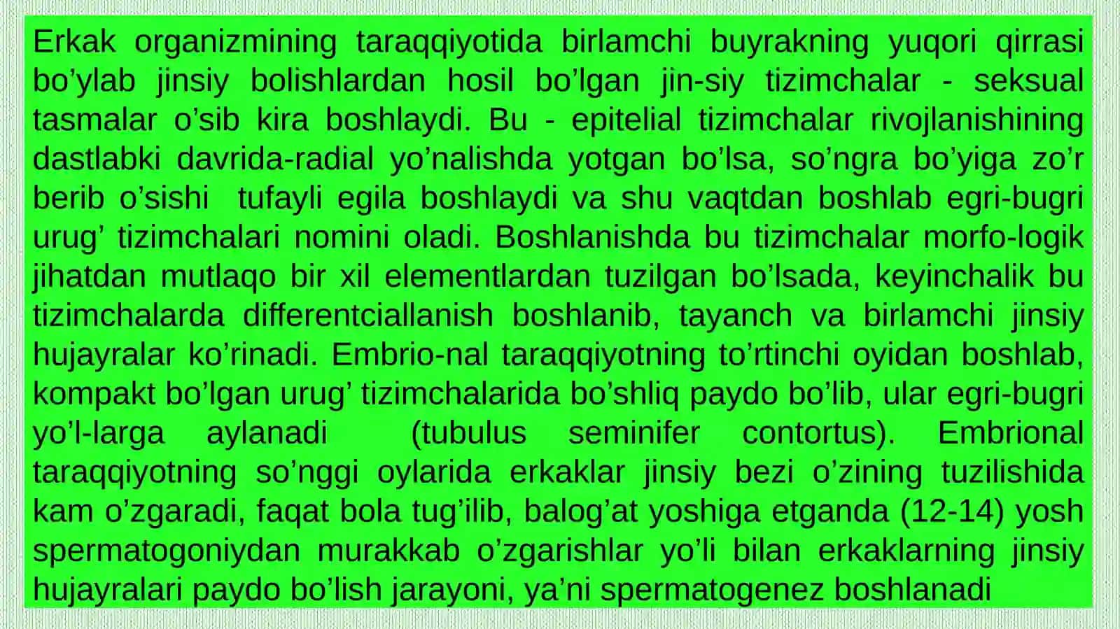 Jinsiy organlar va sistemasi 4