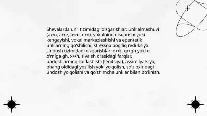 O'zbek tili lahja va shevalari 4