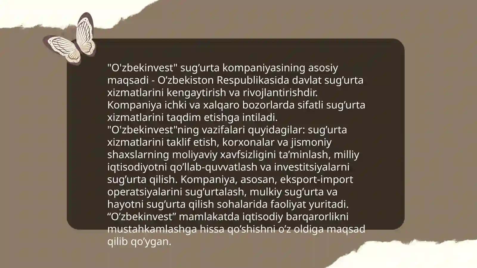 AO "O'zbekinvest eksport-import sug'urta kompaniyasi" 4