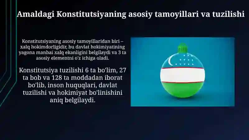 O'zbekiston Respublikasi Konstitutsiyasini qabul qilinishi va yangilanshi 4