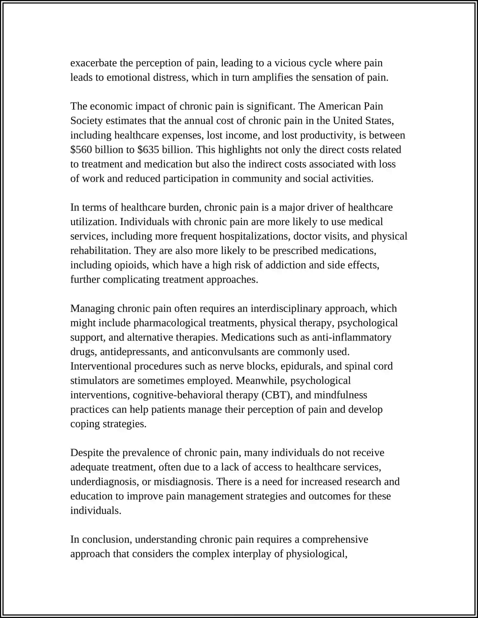 CHRONIC PAIN.MAKE A PRESENTATION 4
