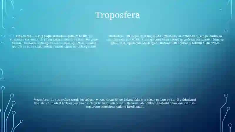Atmosfera Qavatlariga Ta'Rif 4