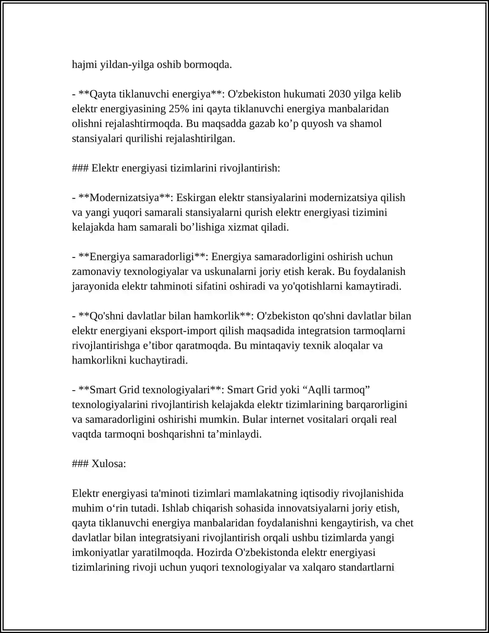 Elektr energiyasi ta'minoti tizimlari 4