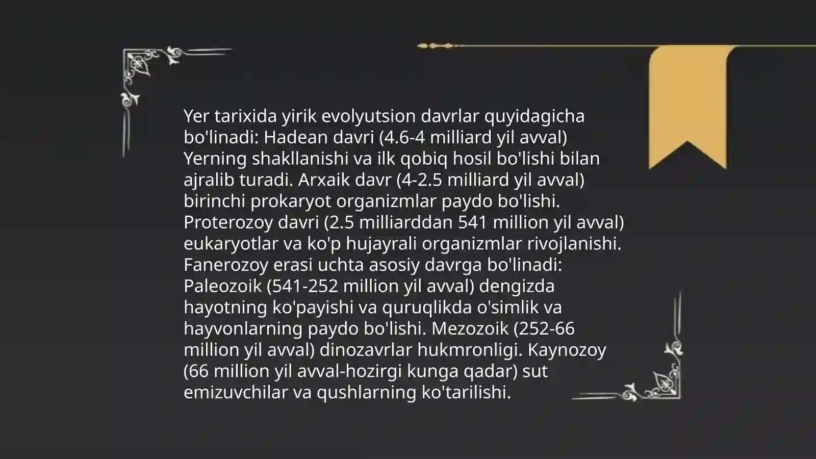 Biosfera evolyusiyasi qatlamlari 4