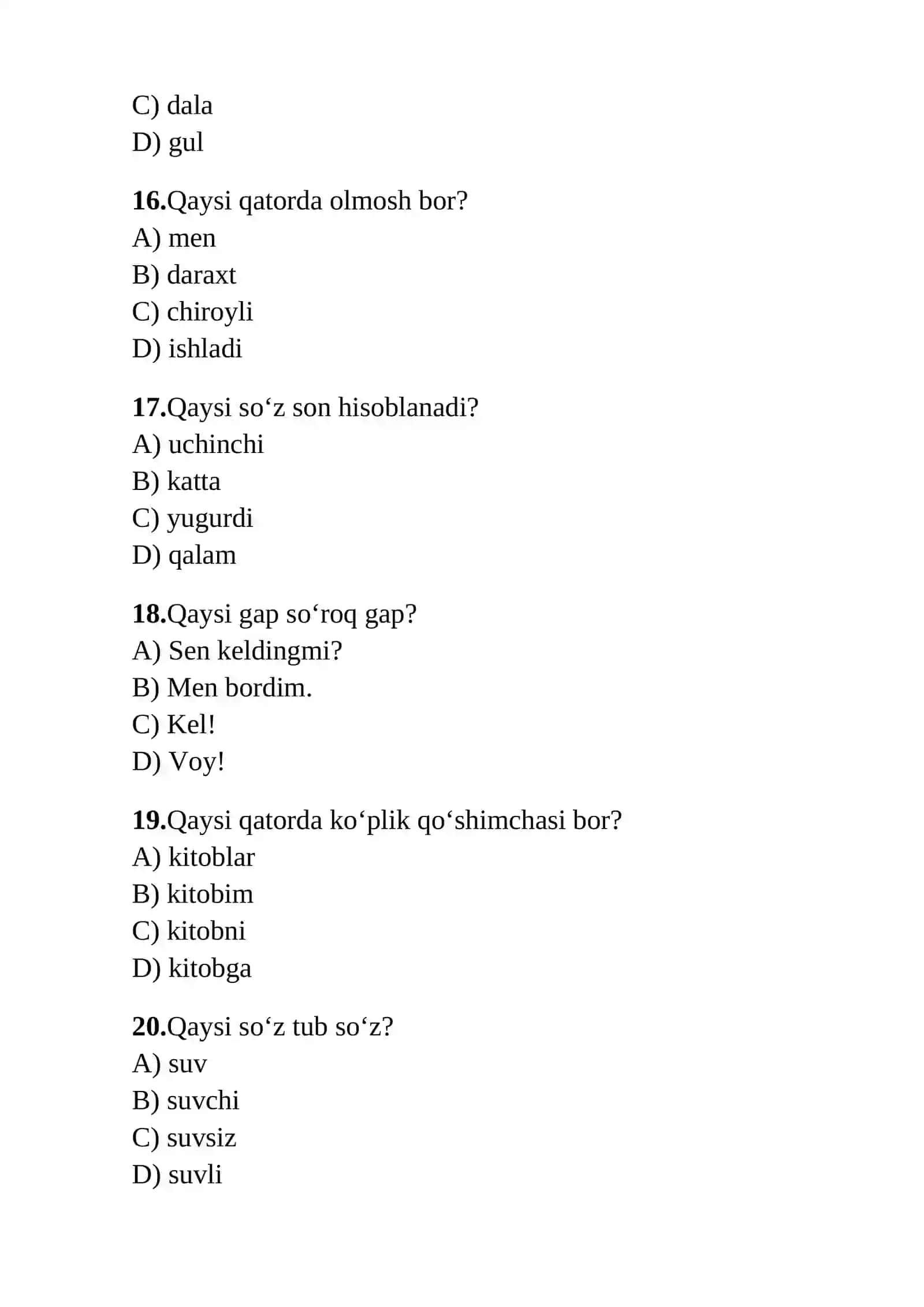 ONA-TILI FANIDAN 1000TA TESTLAR TO’PLAMI DTM-2026 4