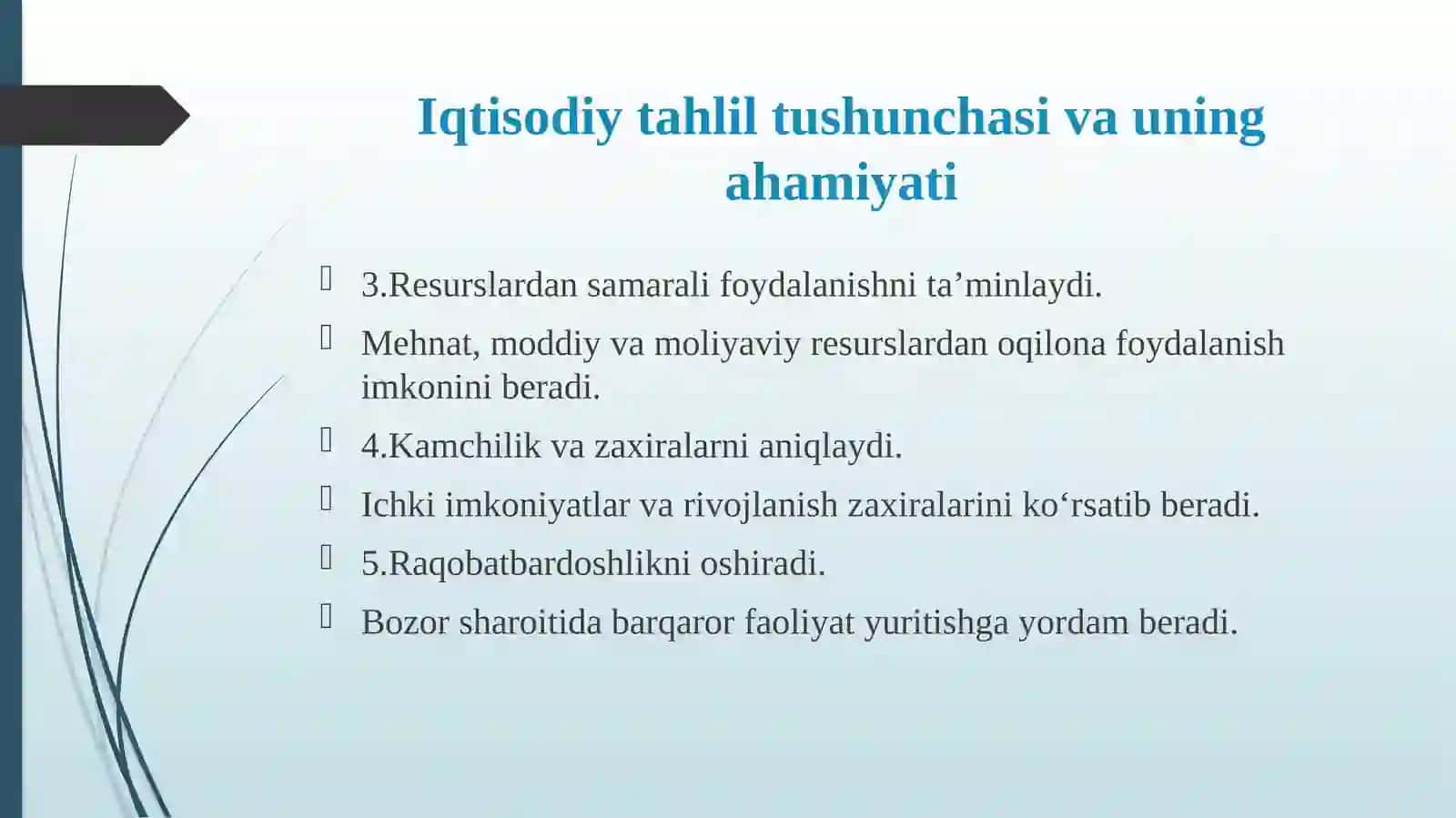 Iqtisodiy tahlil usullari 4