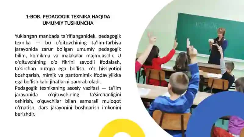 Pedagogik texnika haqida tushuncha 4