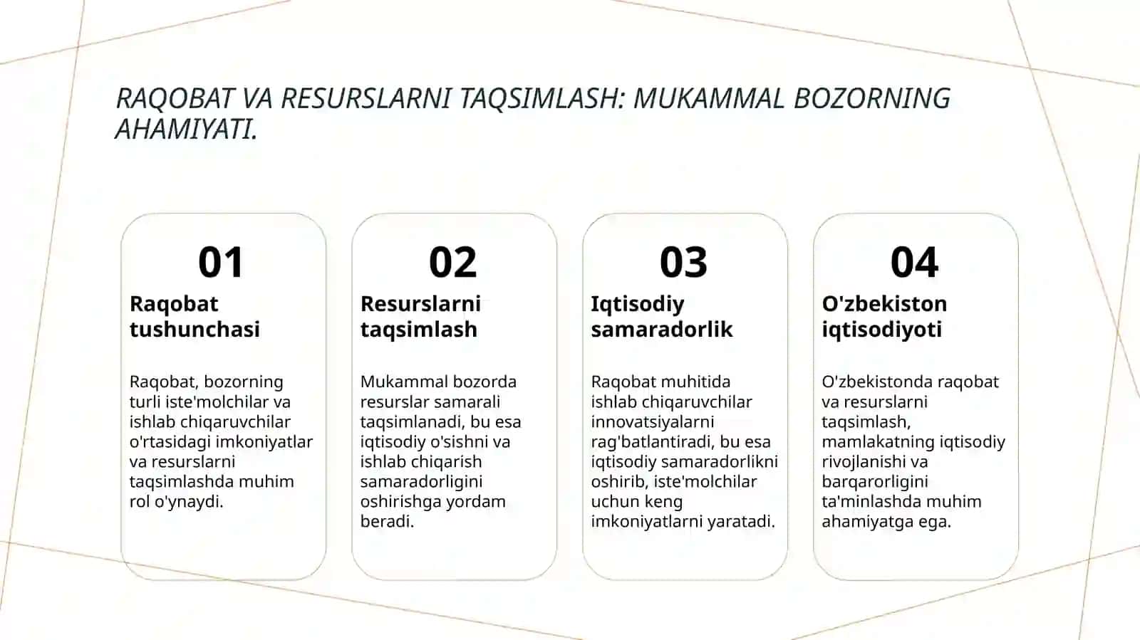 Mukammal bozorda raqobat va monopoliya 4