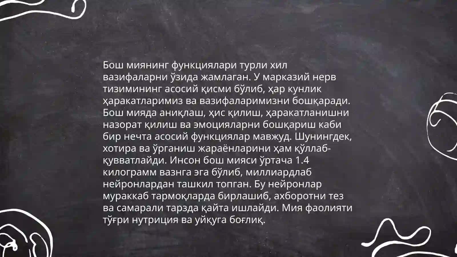 Бош мия анатомияси 4