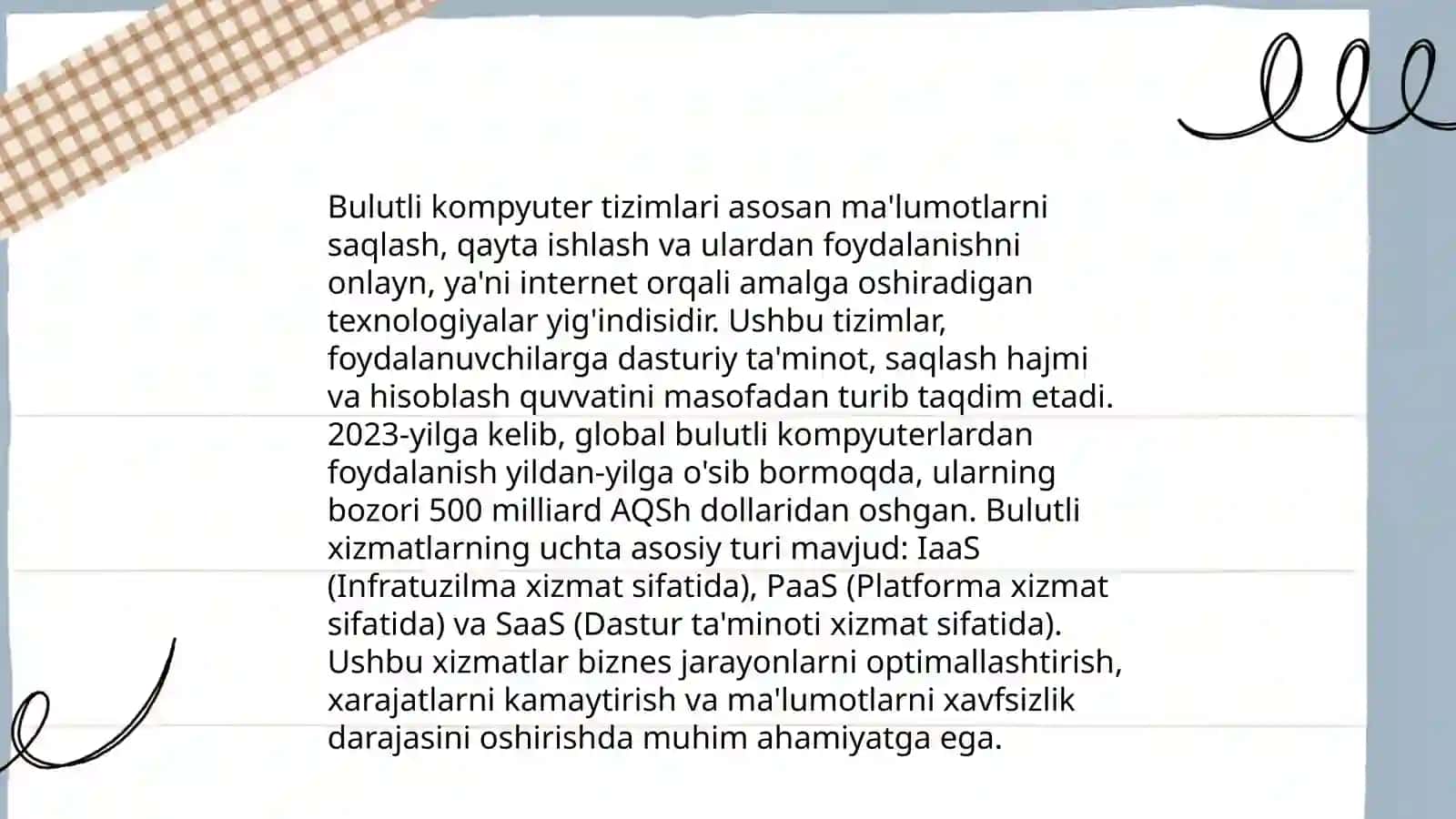 Bulutli texnologiyalar va ular bilan ishlash 4