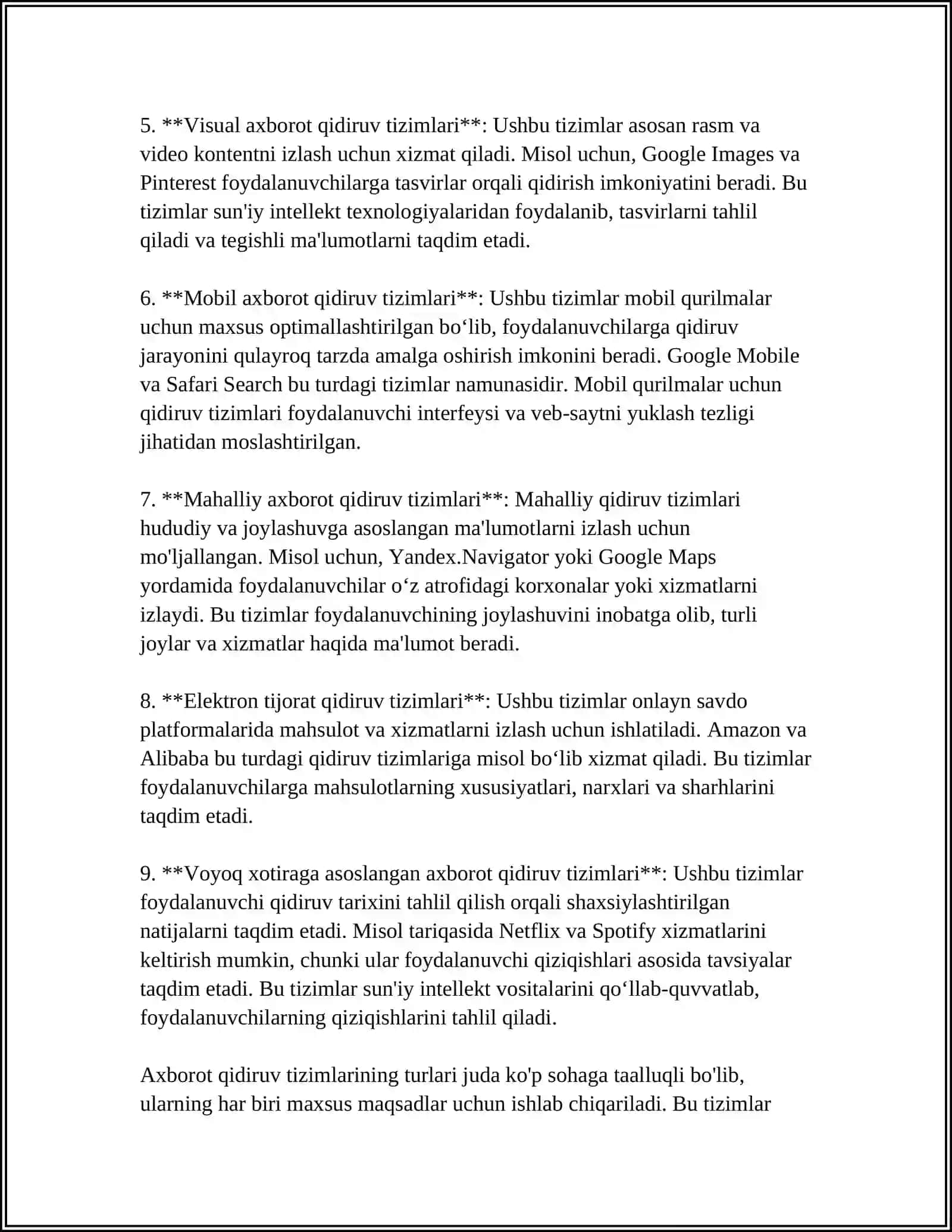INFORMATSION QIDIRUV TIZIMLARI 4