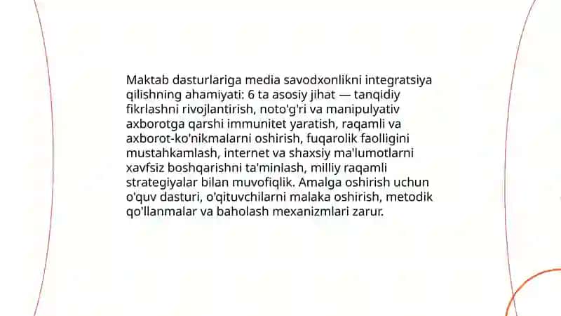 Media savodxonlik va axborot madaniyati 4