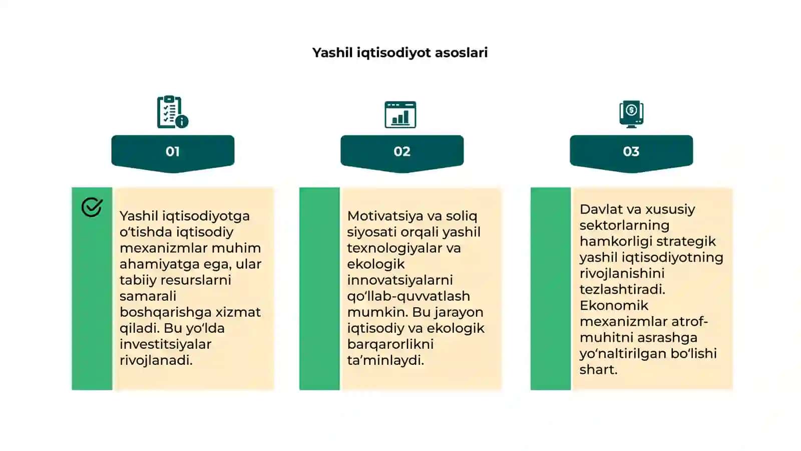 Yashil iqtisodiyotga oʻtishda iqtisodiy mexanizmlar 4