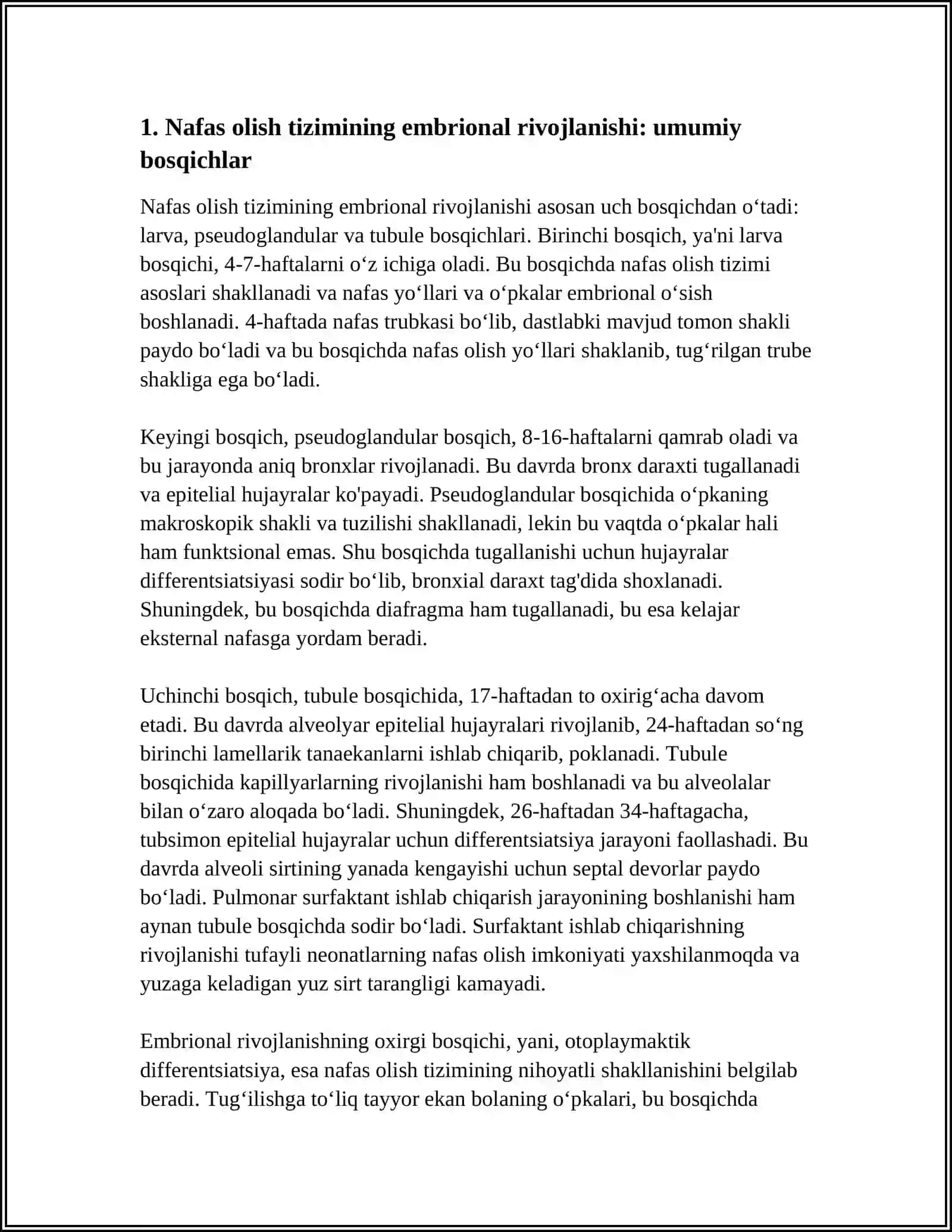 NAFAS OLISH TIZIMINI EMBRIONAL RIVOJLANISHI VA ANATOMIYASI 4