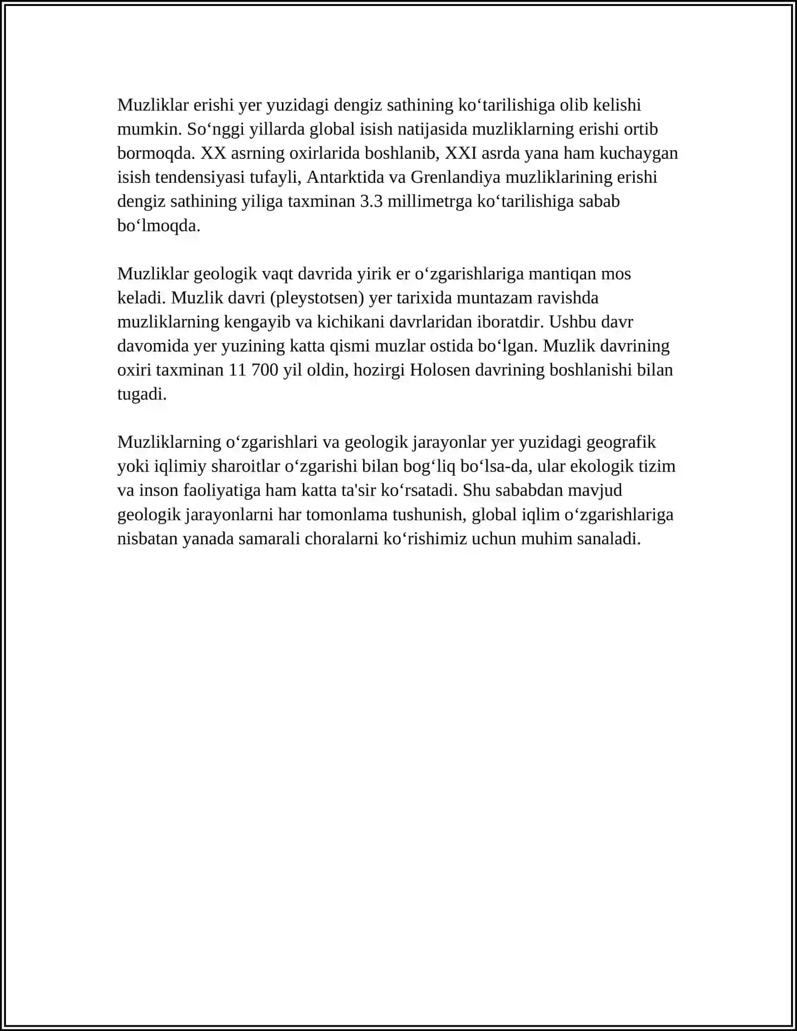MUZLIKLARNINIG GEOLOGIK ISHI 4