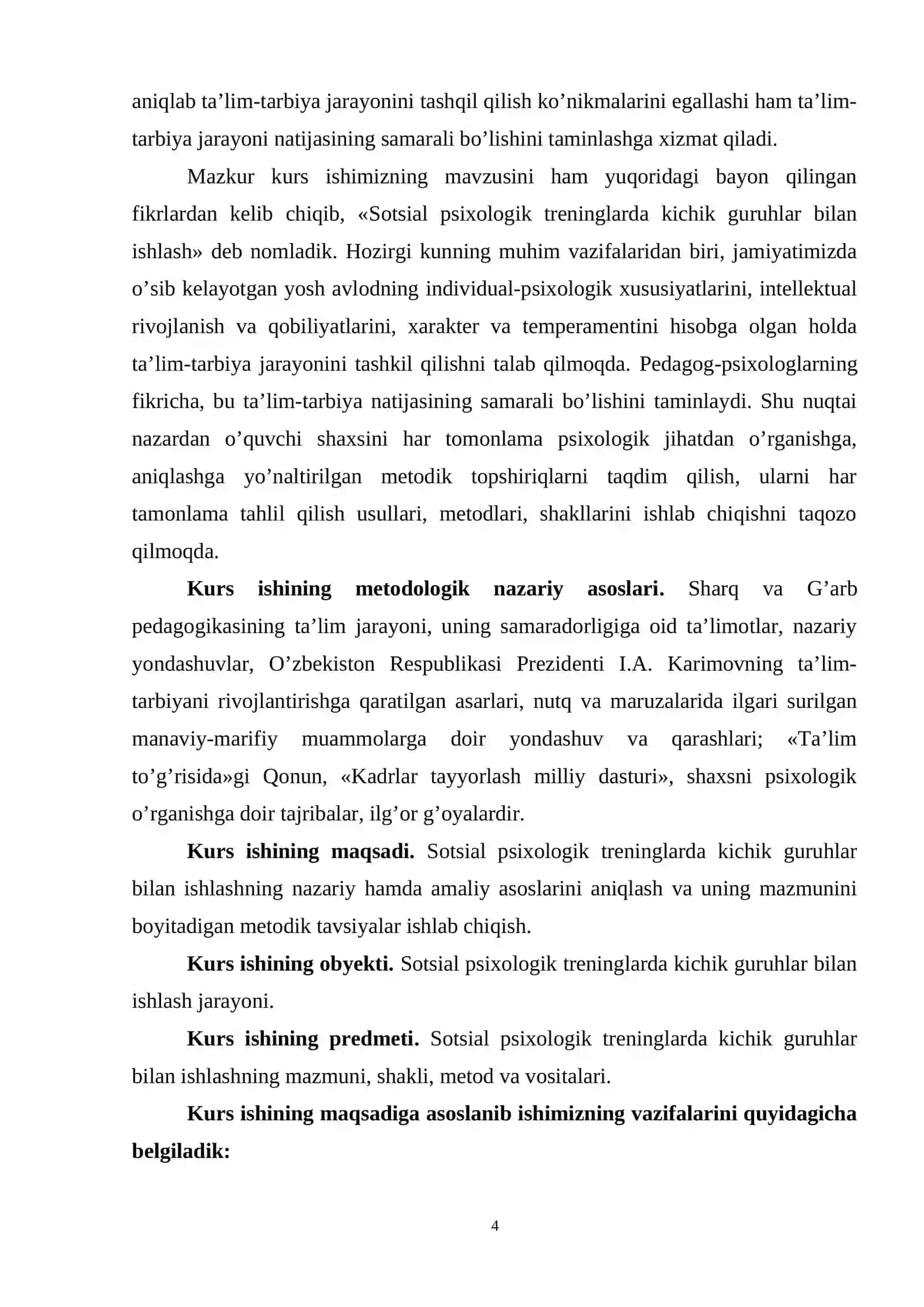 SOTSIAL PSIXOLOGIK TRENINGLARDA KICHIK GURUHLAR BILAN ISHLASH 4