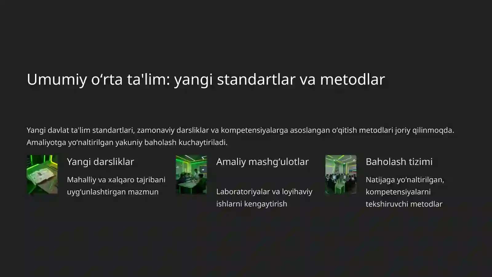 Oʻzbekistondagi zamonaviy ta'lim tizimi: Islohotlar va istiqbollar 4