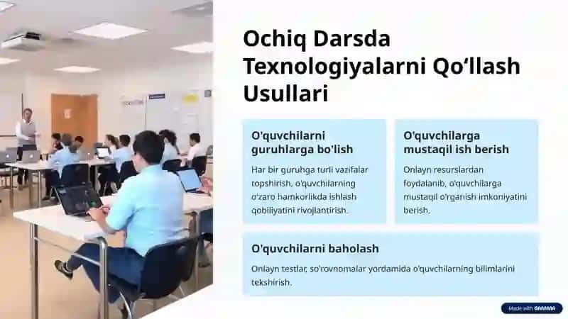 Ochiq Darslar uchun Ta’lim Texnologiyalari 4