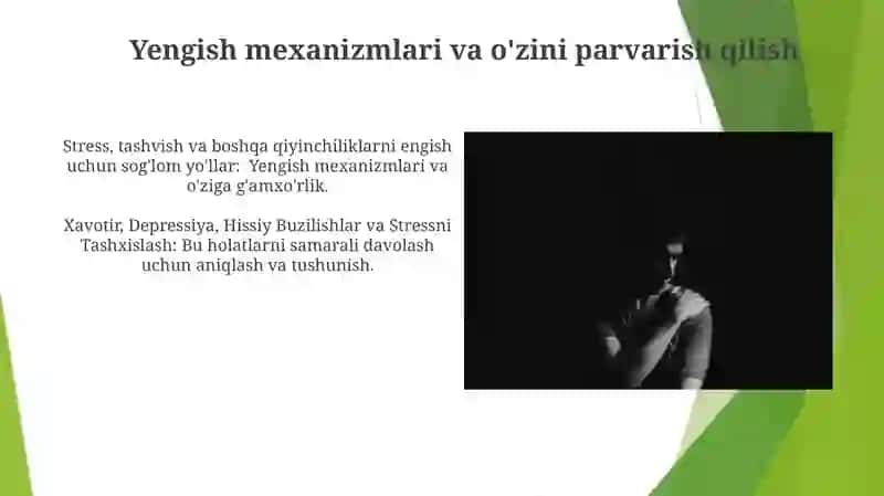 Hissiy Buzilishlarni O'rganish 4