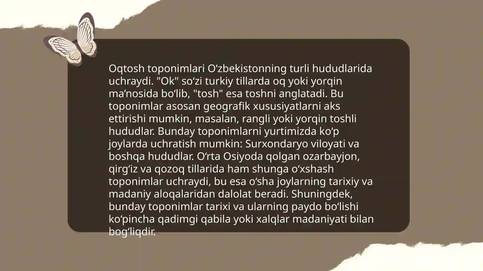 Denov tumani toponimlari 4