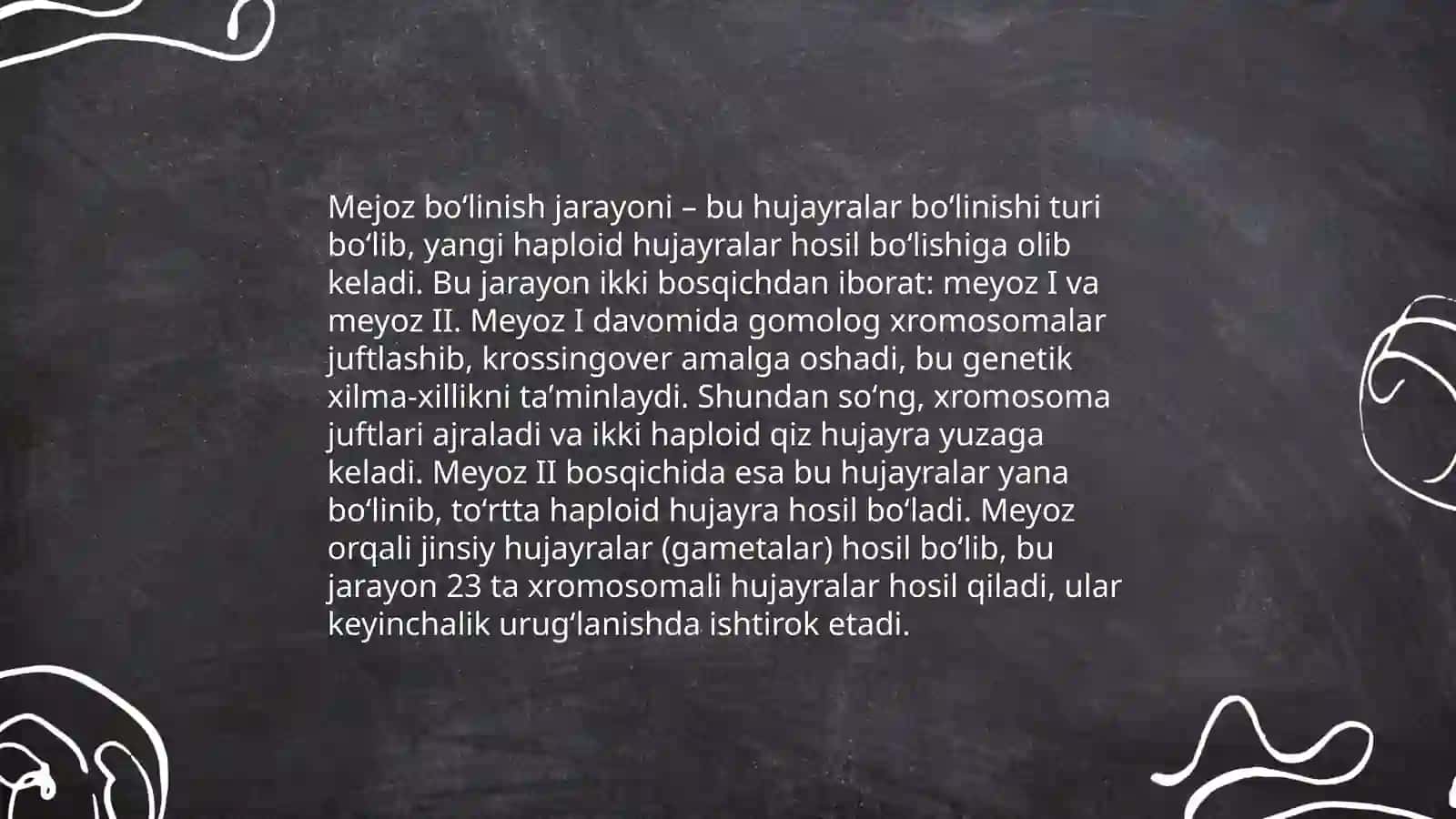 Mitoz boʻlinish jarayoni 4