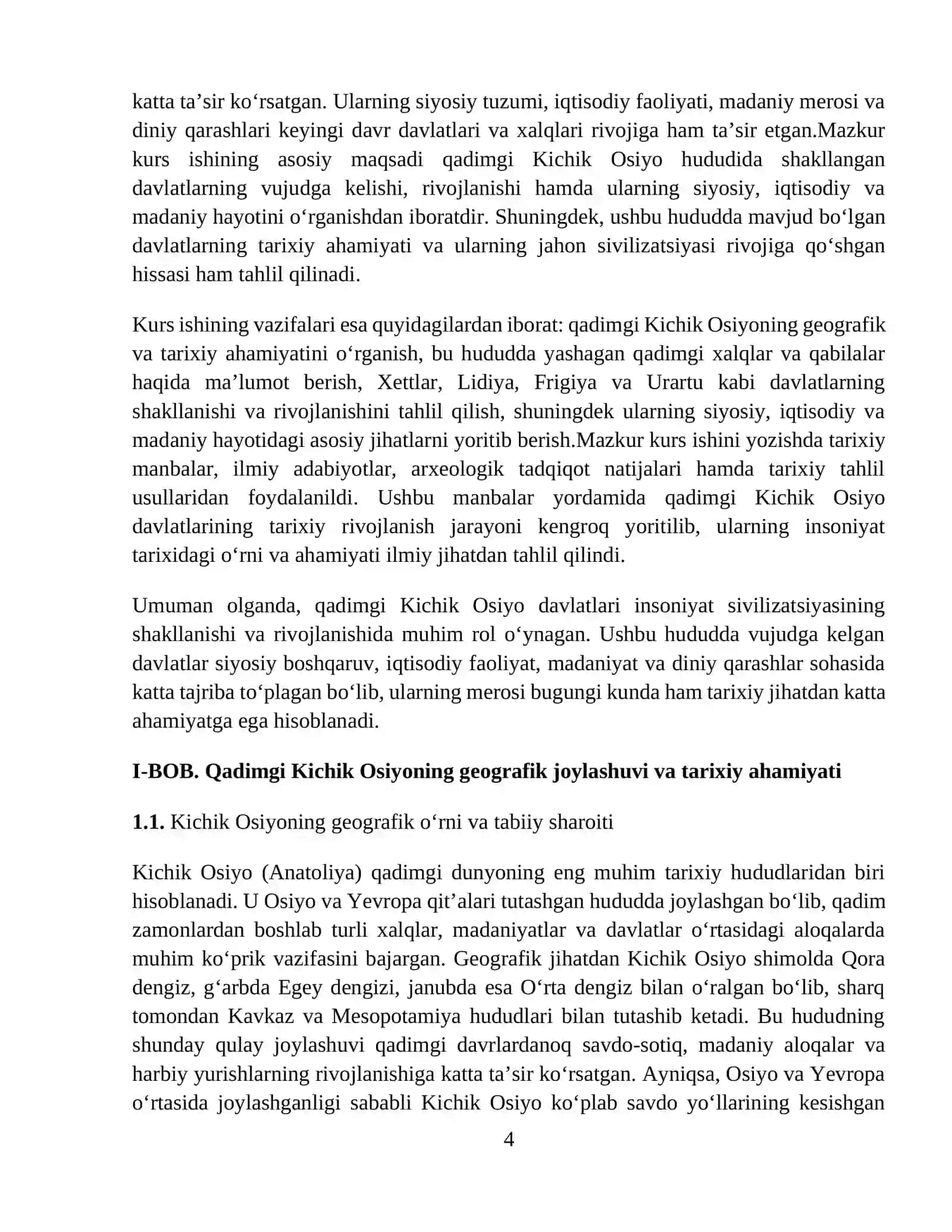 Qadimgi Kichik Osiyo davlatlari KURS ISHI 4
