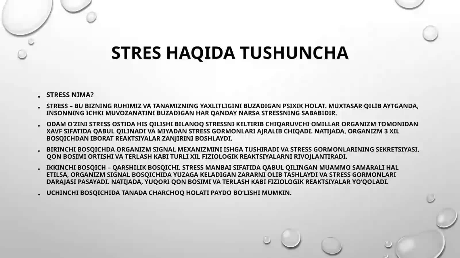 Stressni o'rganish tarixi va uning ta'rifi 4