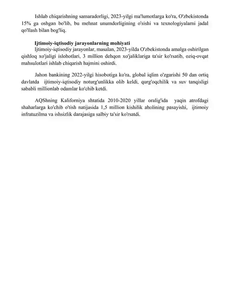 Ijtimоiy – iqtisоdiy jаrаyonlаr. 4
