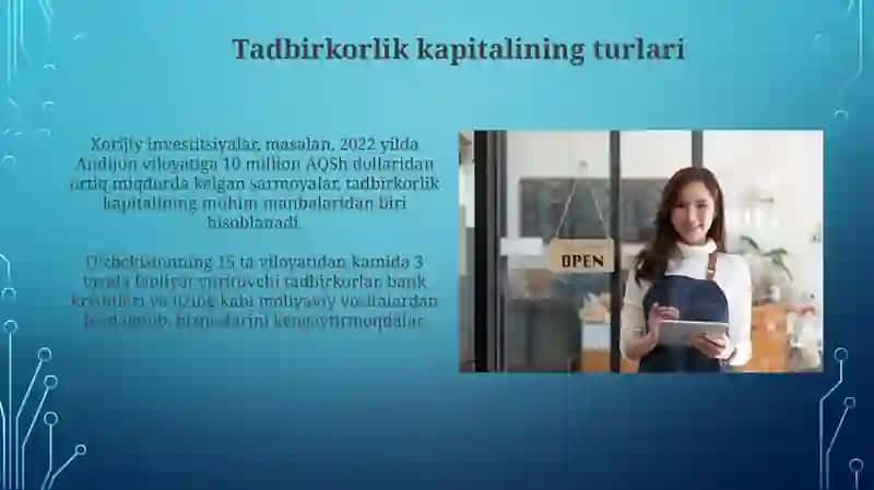 Tadbirkorlik faoliyati va tadbirkorlik kapitali 4