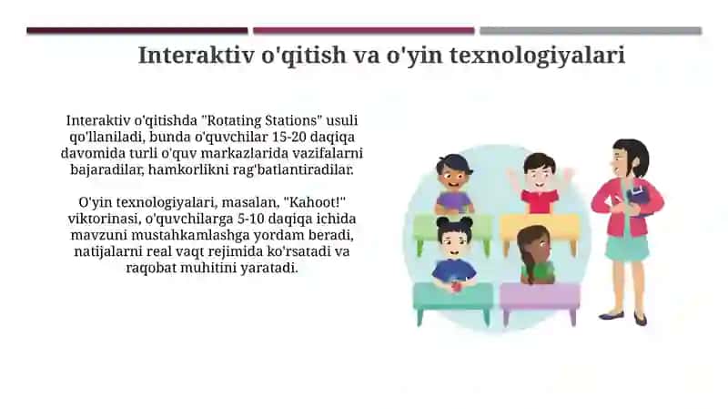 Boshlang'ich sinflarda o'qitish usullari va vositalari 4