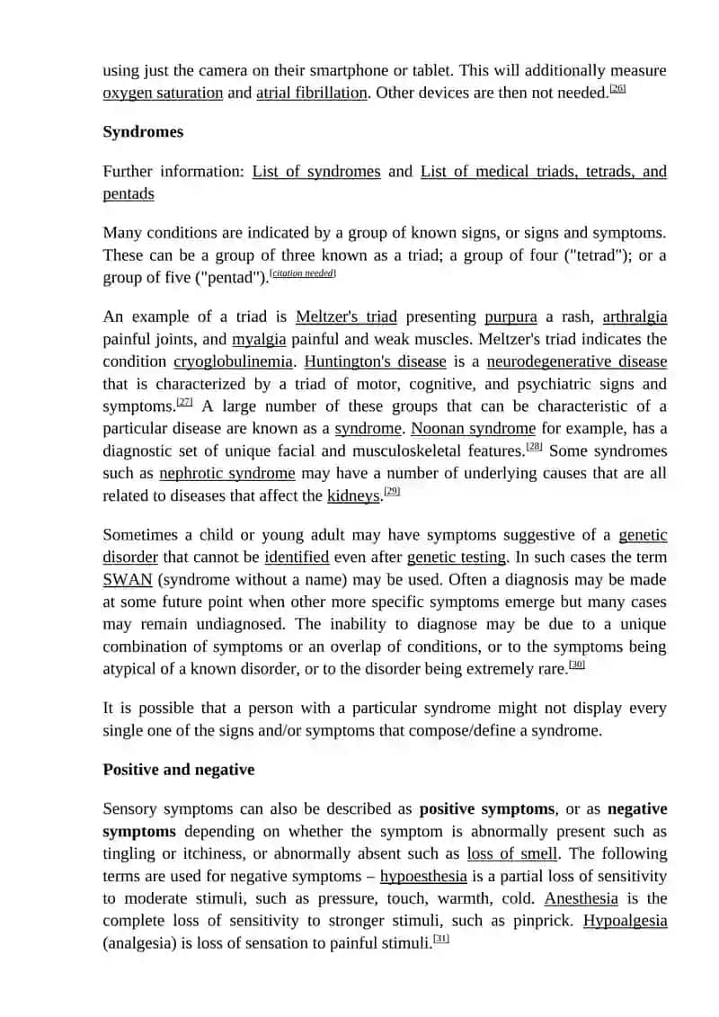 Signs and symptoms 4