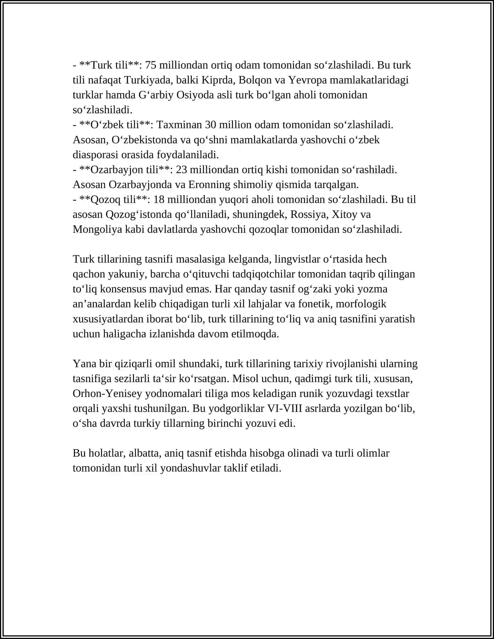 TURKIY TILLAR 4
