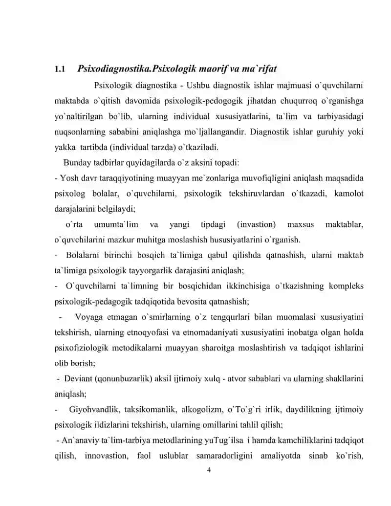 "Psixologiya" kurs ishi 4