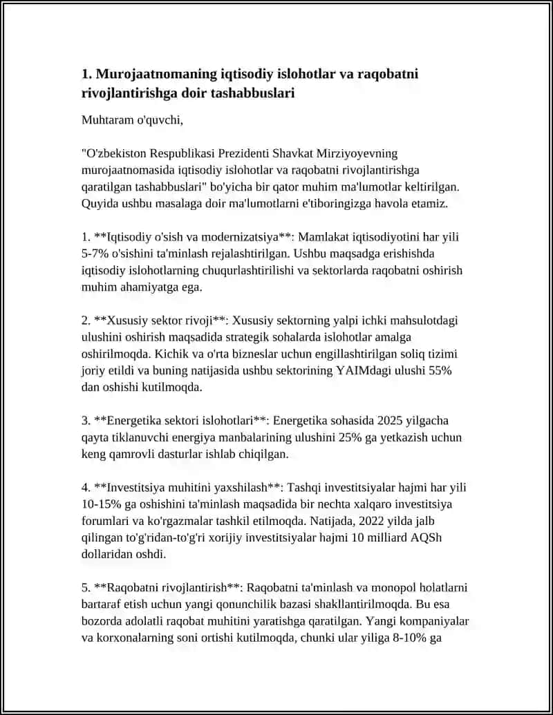 O‘ZBEKISTON RESPUBLIKASI OLIY TA’LIM FAN VA INNOVATSIYA VAZIRLIGI 4