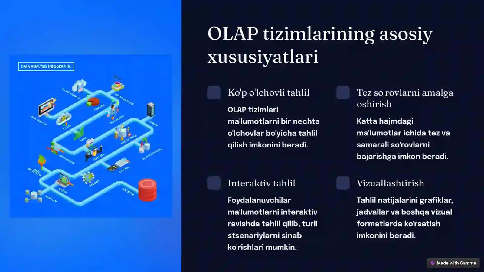 Qarorlarni Qo'llab-quvvatlash Tizimlari: OLAP 4