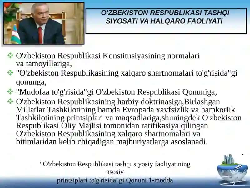 O'zbekiston va jahon hamjamiyati 4