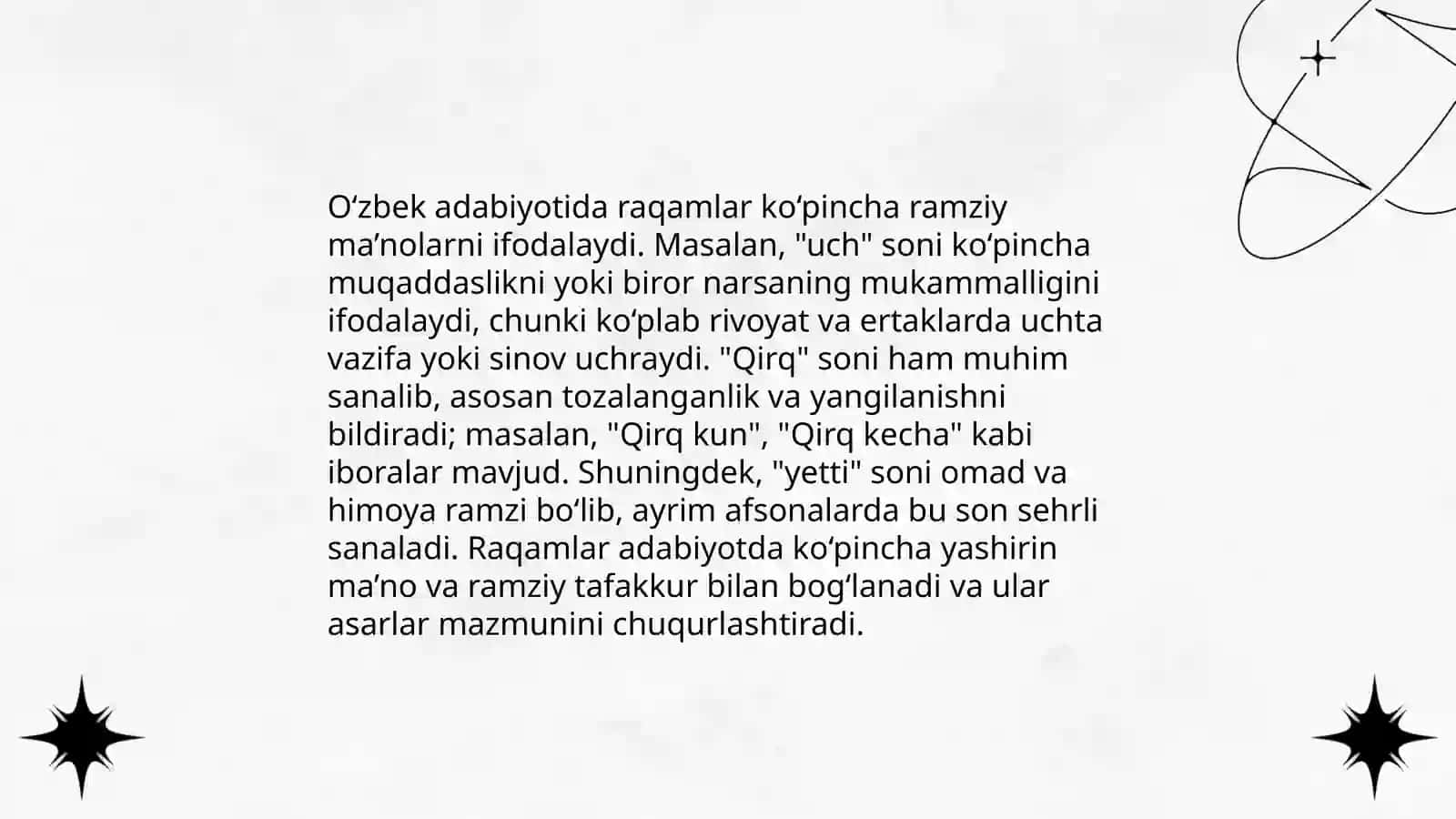 O‘zbek adabiyotida Ranglar va raqamlarning ramziy ma‘nolari 4