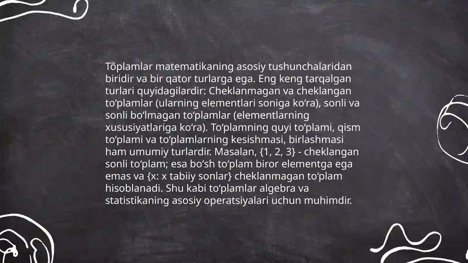 Tõplam tushunchasi va ular ustida amalar 4