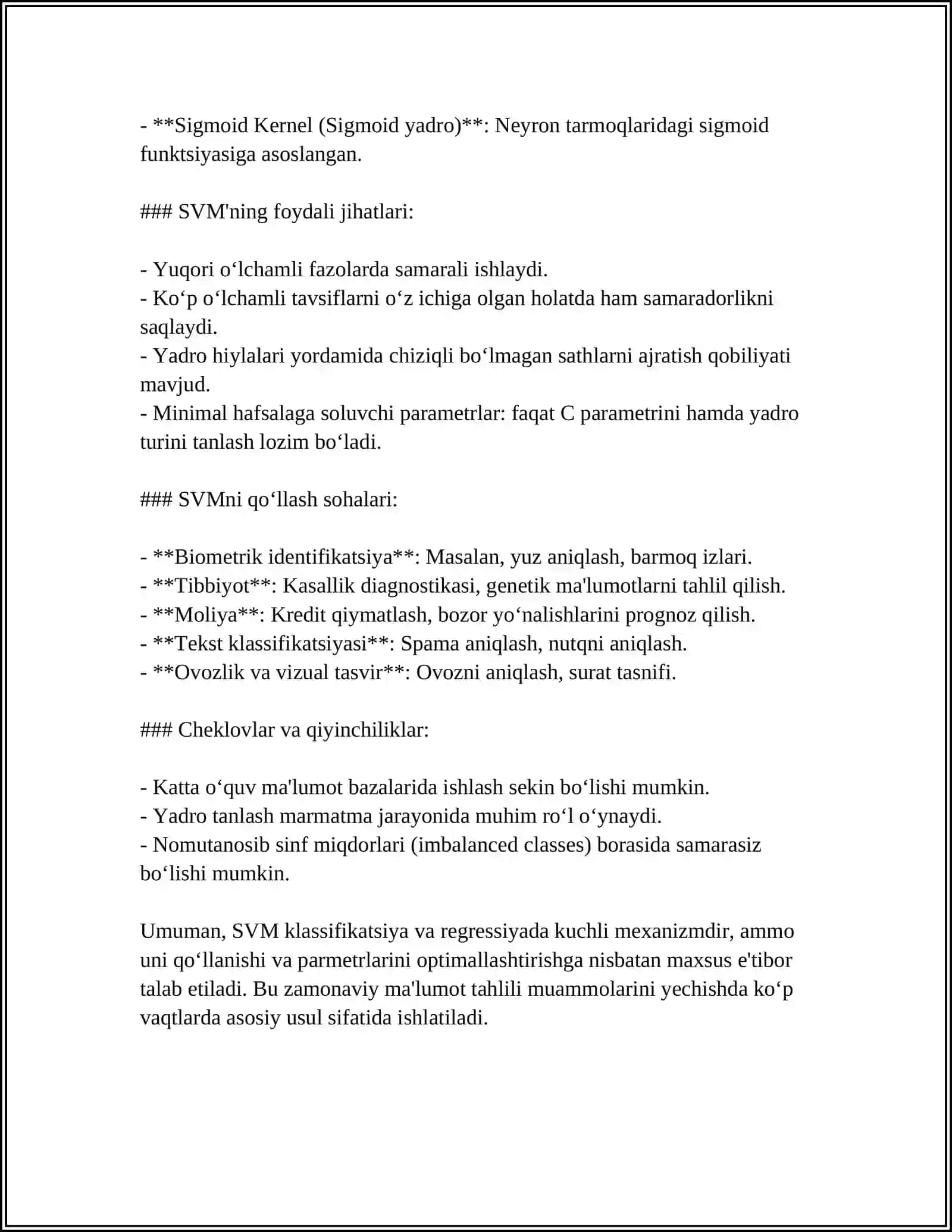 QO'LLAB-QUVVATLASH VEKTORLARI (SVM) QANDAY ISHLAYDI? 4