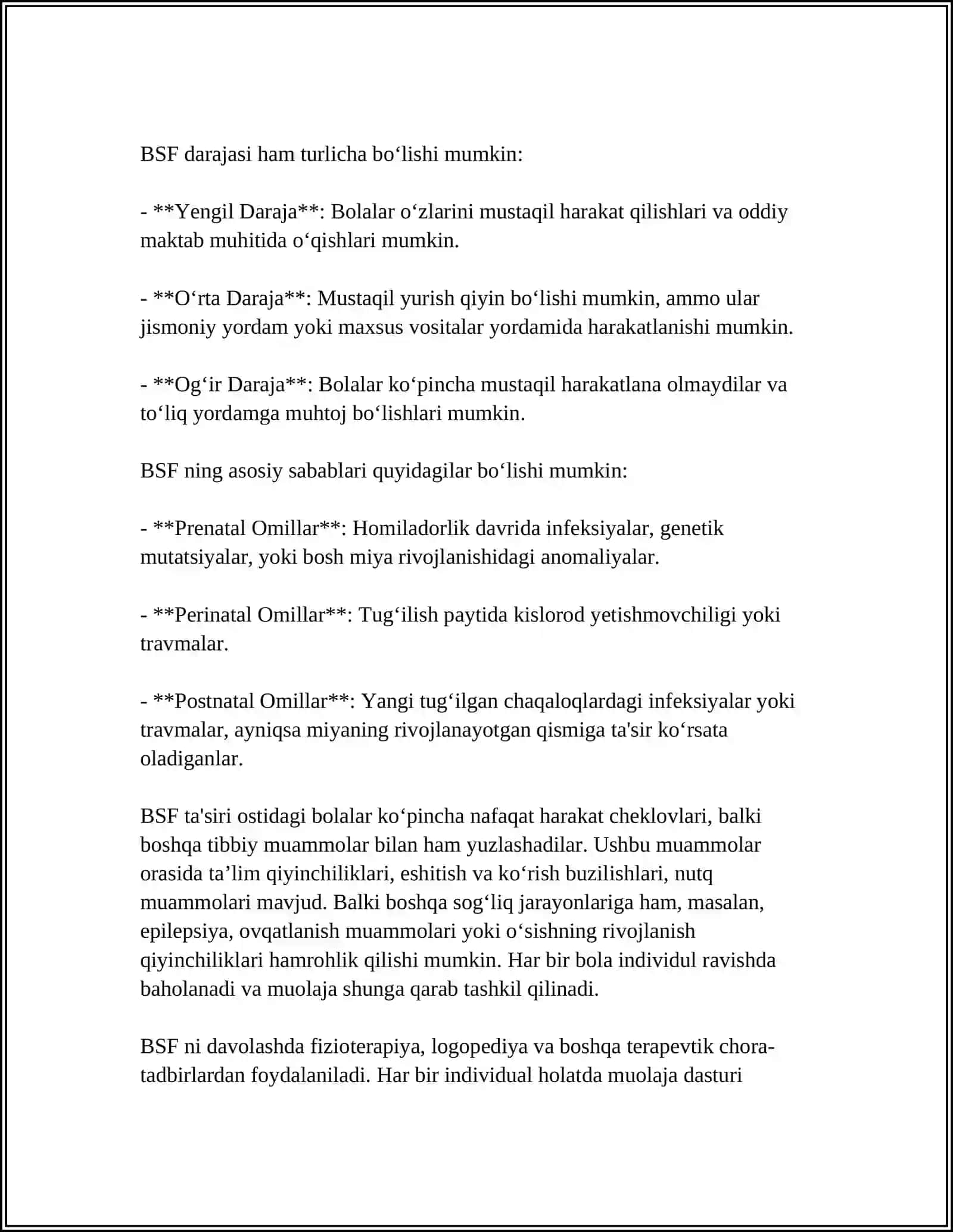 BOLALAR SEREBRAL FALAJI 4